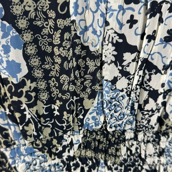 Anthropologie The Somerset Chiffon Maxi Dress in Black Floral Size XL NWT - Picture 10 of 16